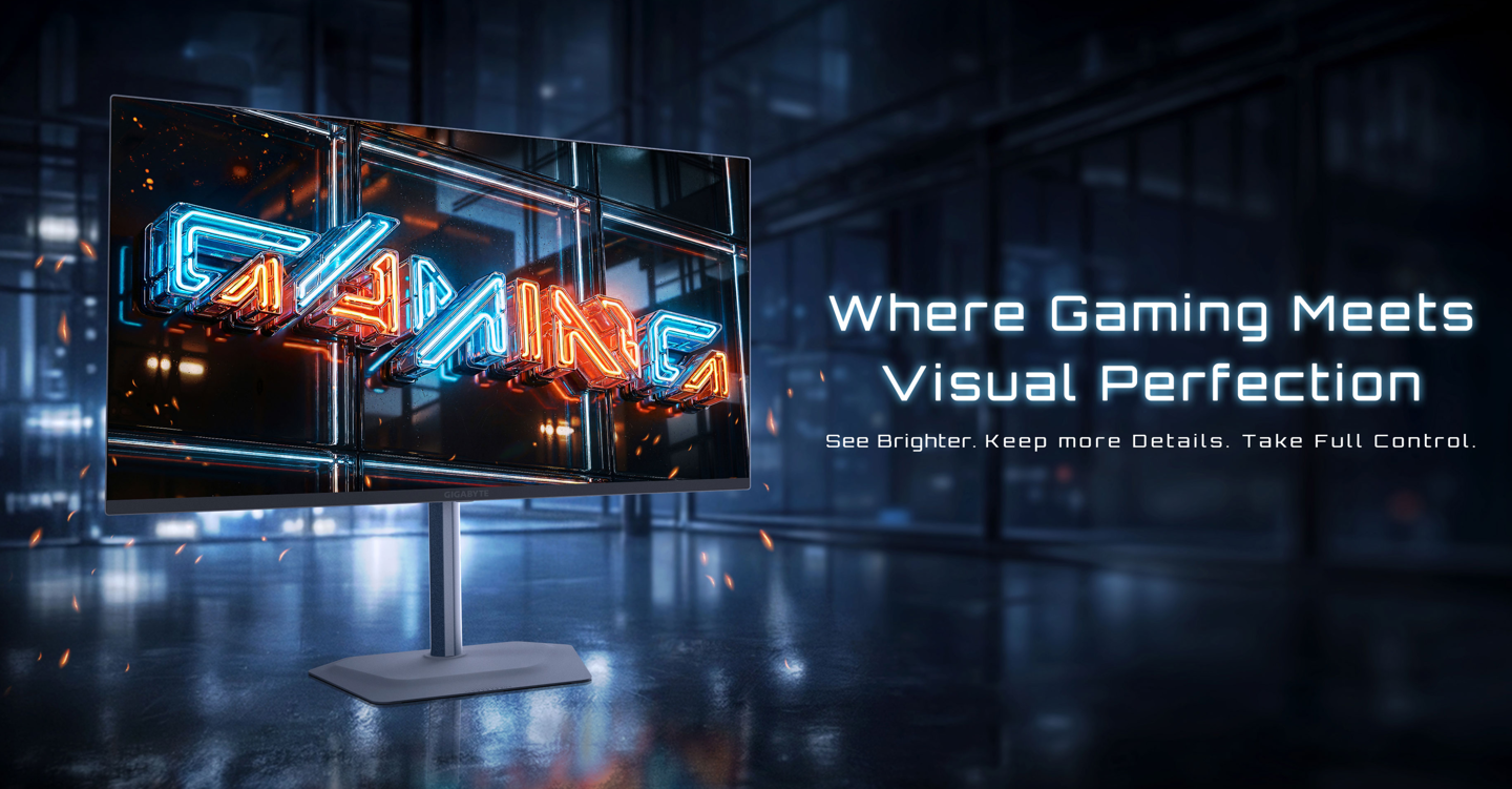 技嘉CES 2026发布四款OLED电竞显示器，刷新率最高达360Hz