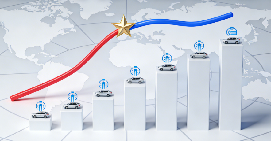 2025年中国车企全球销量首超日本 新能源与出口双轮驱动登顶