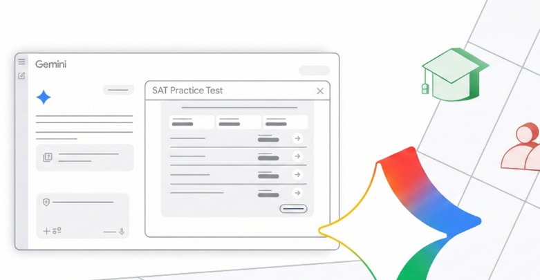 谷歌推Gemini免费SAT模考服务，AI教育再掀变革浪潮