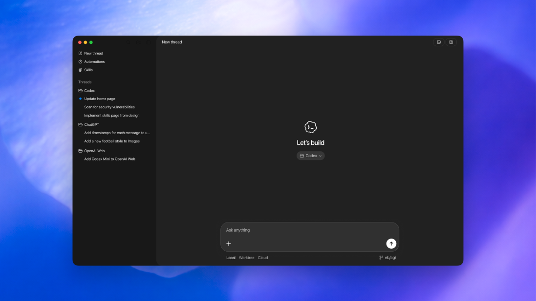 OpenAI推新版Codex macOS应用，加速追赶Claude Code等智能编程平台