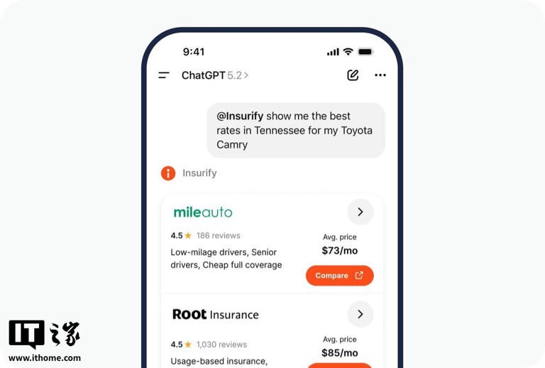 Insurify推首款ChatGPT保险比价应用，美股保险经纪股应声重挫