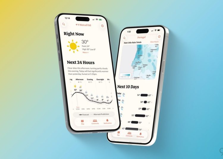 Dark Sky创始团队携新气象应用Acme Weather回归，主打多模型预测与趣味天气提醒