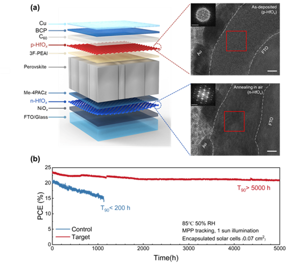武大团队突破钙钛矿电池界面稳定性瓶颈，高温寿命提升25倍