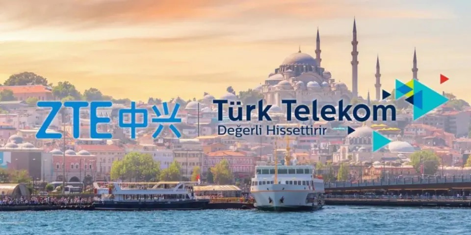 中兴通讯联合土耳其电信完成全球首个C+L全频一体化1.6Tbps现网试验