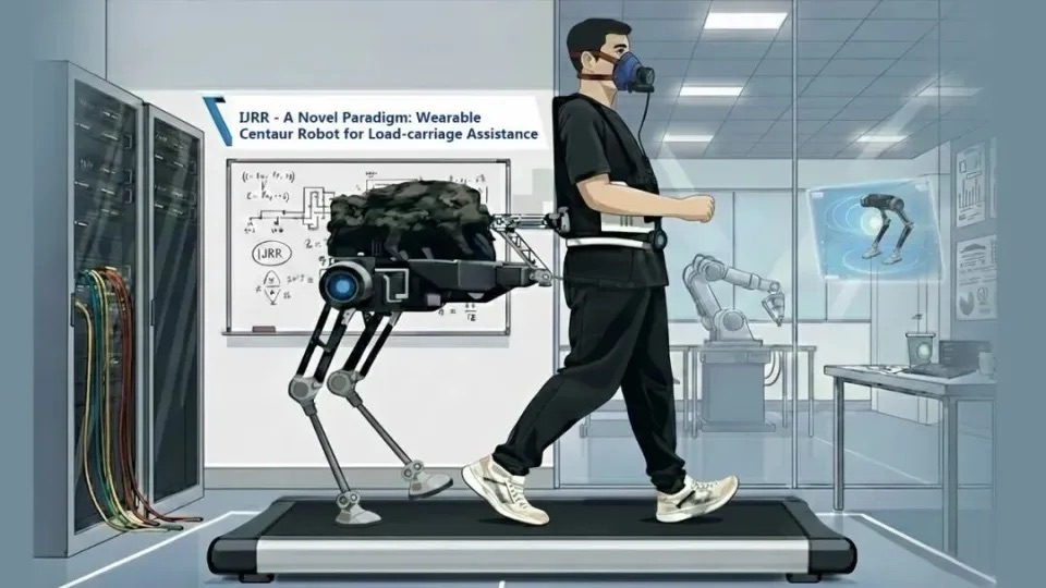 南科大团队推出穿戴式半人马助行机器人，负重行走代谢成本降低35%