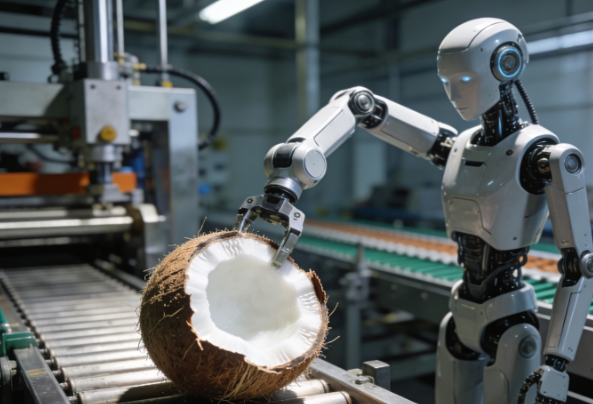 椰树集团招标50台人形机器人打造全自动椰子加工线