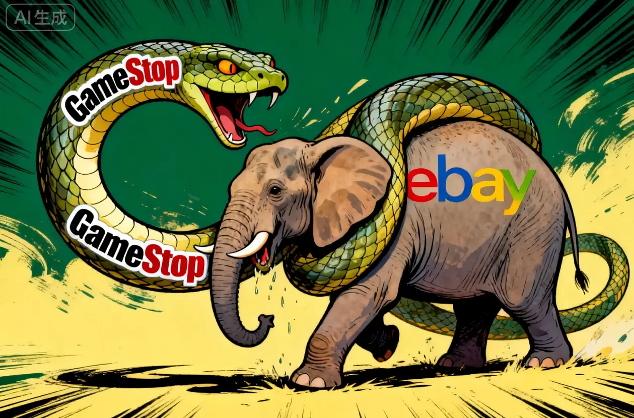 GameStop豪掷555亿美元收购eBay遭拒，一场“蛇吞象”的资本闹剧终落幕
