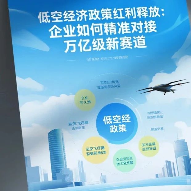 低空经济政策红利释放：企业如何精准对接万亿级新赛道