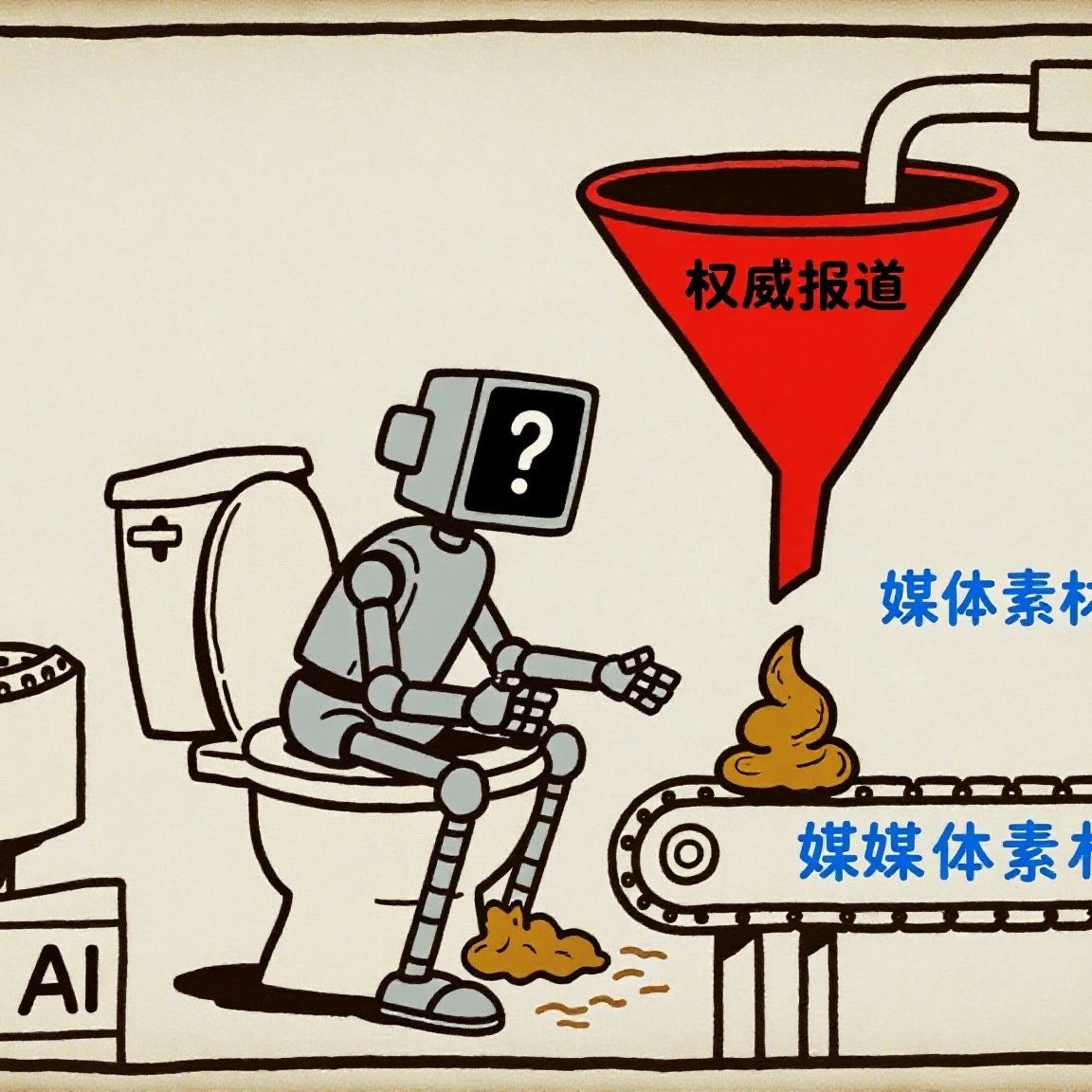 又被耍了，我们给 AI 喂屎，把互联网糟蹋成啥样了