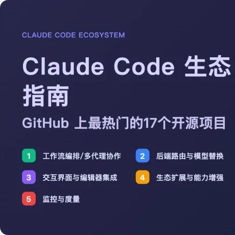 Claude Code生态指南：GitHub 上最热门的17个开源项目