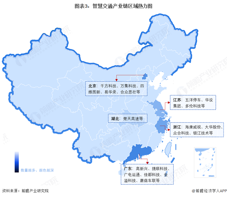 【干货】智慧交通产业链全景梳理及区域热力地图图4