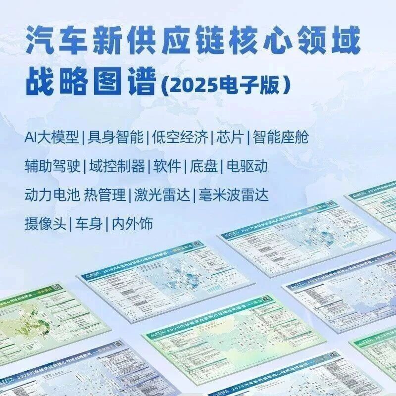 汽车产业关键赛道产业布局：低空飞行、AI大模型、辅助驾驶、座舱、底盘、域控等17个领域