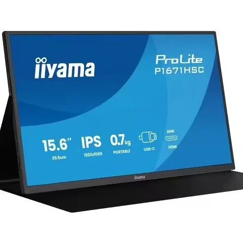 饭山 iiyama 推出首款便携式台式显示器：15.6" FHD 60Hz，支持 USB-C 一线连