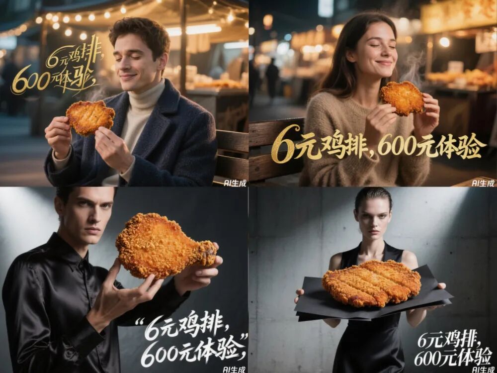 “鸡排哥”的走红名场面，腾讯混元图像都整明白了图7