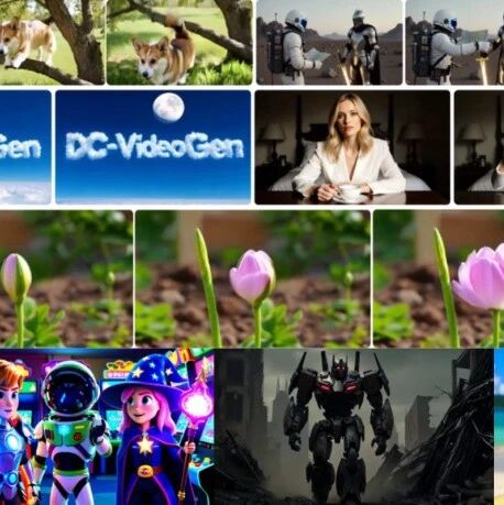 革新视频生成速度的秘密武器！英伟达最新DC-VideoGen：超高清生成实现近15倍加速