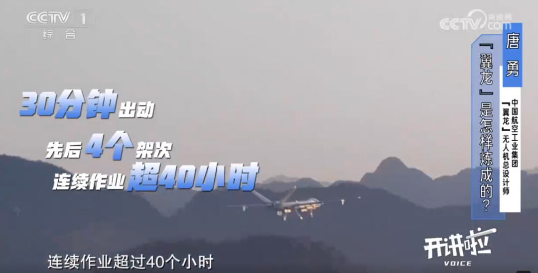 “80后”总师唐勇央视开讲啦：“翼龙”无人机一机多能、全域覆盖！图3