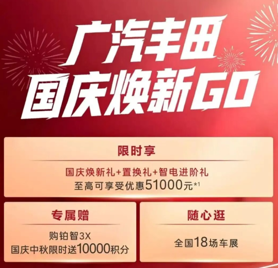 广汽丰田,推出限时优惠5万元!图1