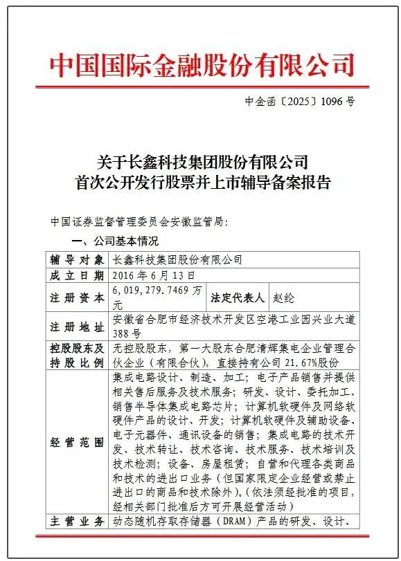 长鑫存储上市辅导-进展图6
