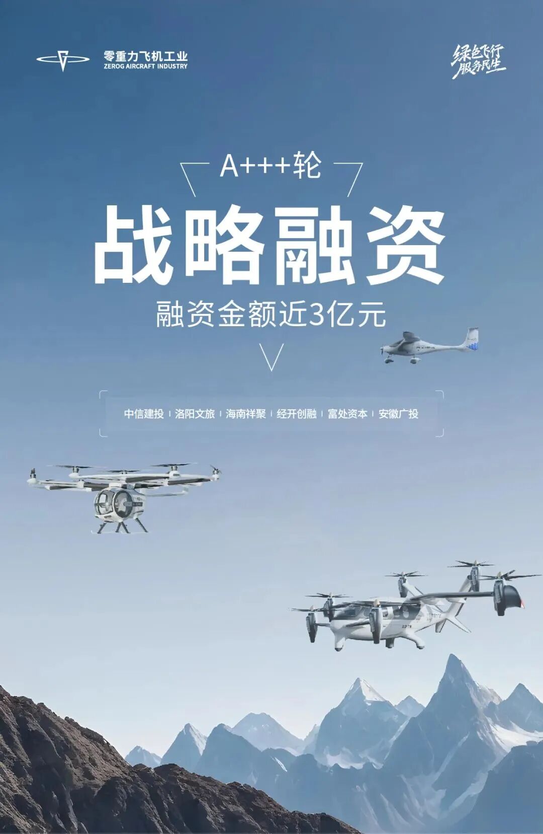 零重力飞机工业完成近3亿元A+++轮融资!图3