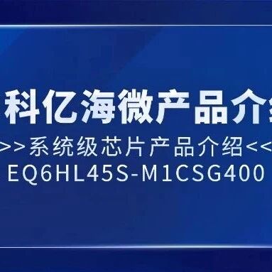中科亿海微SiP微系统——EQ6HL45S-M1CSG400芯片
