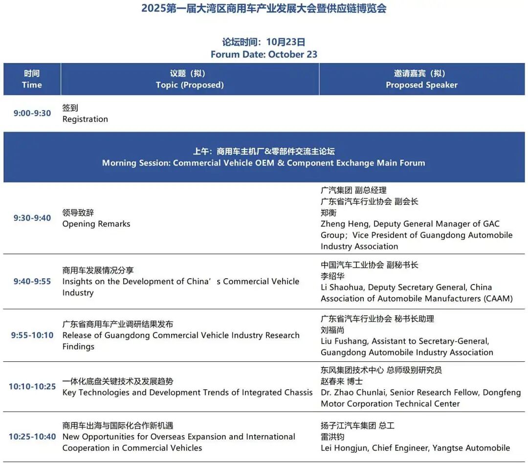 倒计时8天 |第十五届大湾区国际新能源汽车技术与供应链博览会议程来了！图24