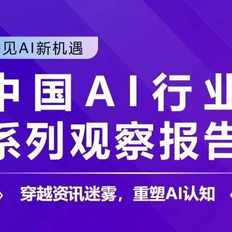 【报告】人工智能专题一：2025年中国AI行业系列观察报告（附PDF下载）
