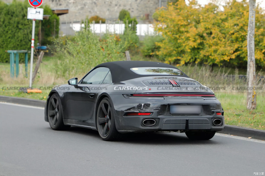 这个Turbo好低调!保时捷911 Turbo Touring Cabriolet谍照曝光图4