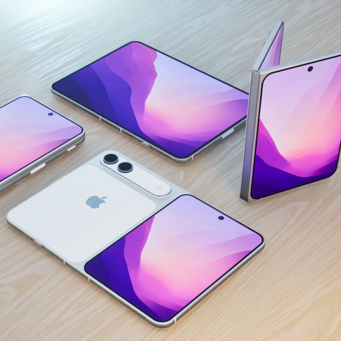 苹果折叠屏 iPhone 专利图曝光？实为概念设计