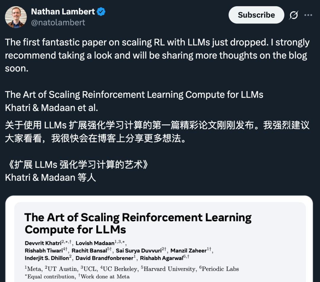 Meta用40万个GPU小时做了一个实验,只为弄清强化学习Scaling Law图7