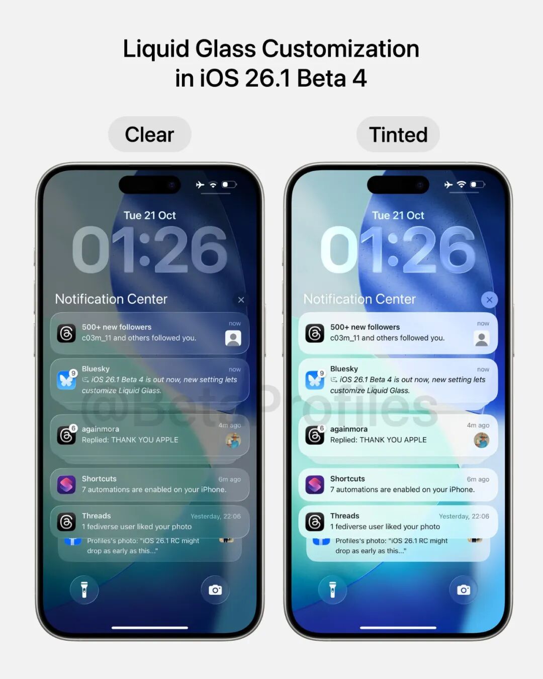 【苹果】液态玻璃效果能关了？iOS26最新测试版推送 新增切换选项图2