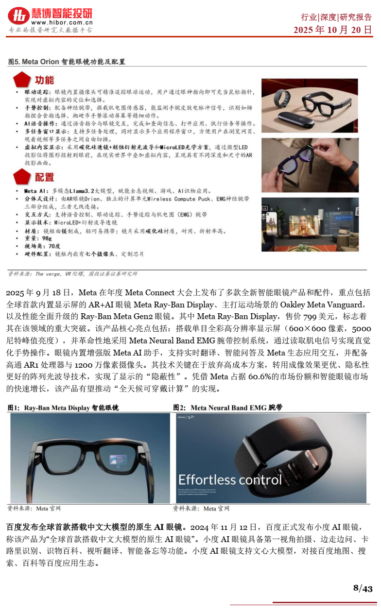 2025年AI眼镜行业深度分析报告 | 附43页PPT下载图10