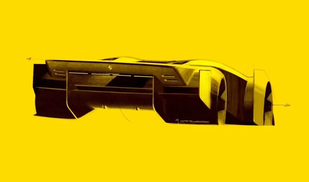 2025 Ferrari F76 概念车官方设计手绘图2