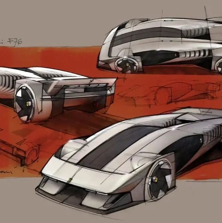2025 Ferrari F76 概念车官方设计手绘