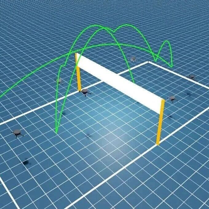 无人机也能打排球吗？清华团队用强化学习探了探路