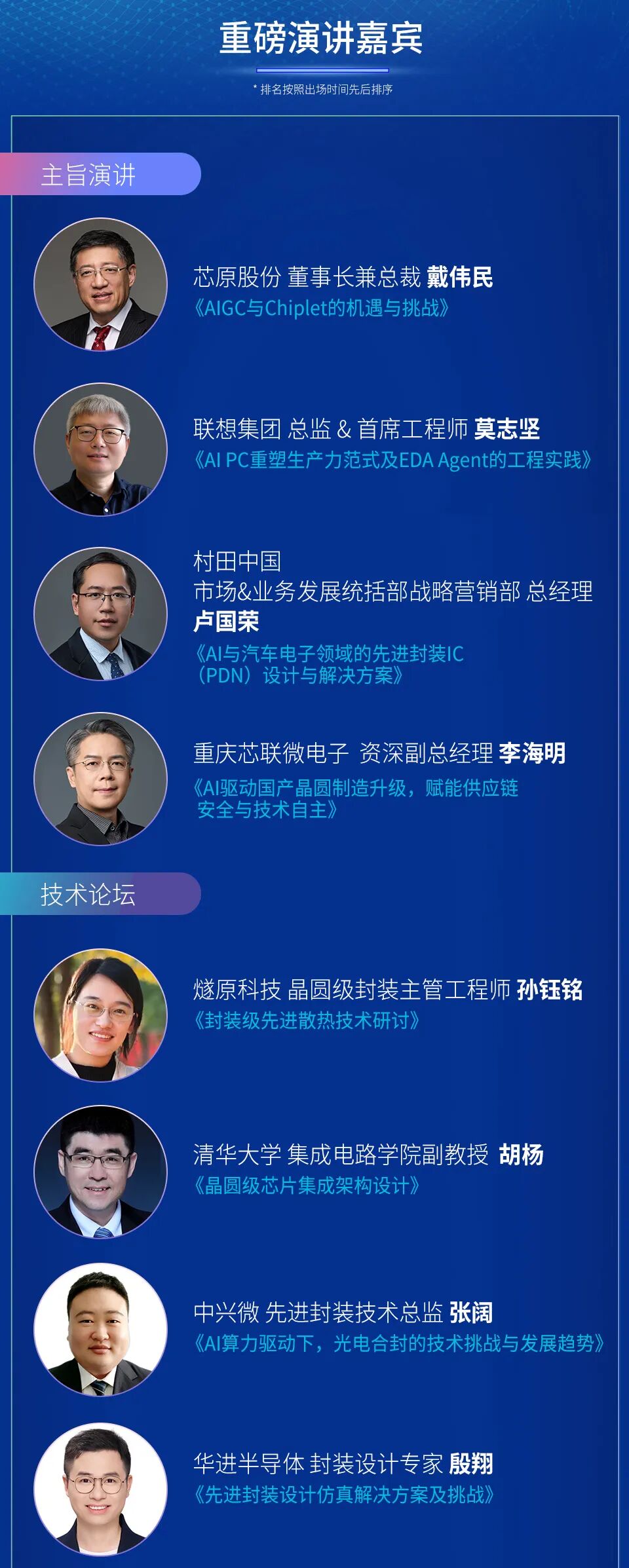 清华、浙大、万里眼、村田......更多重磅嘉宾加盟芯和半导体用户大会图8