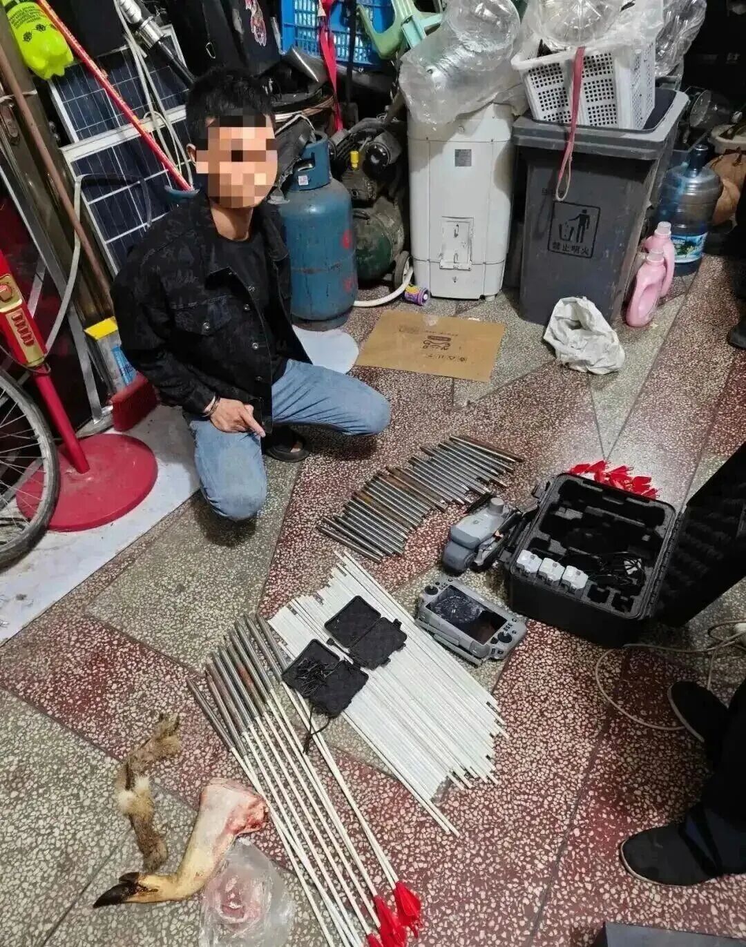 用改装热成像无人机投箭捕猎,邵阳两男子被刑拘!全国多地发生动物遭热成像无人机投箭射杀事件!图2