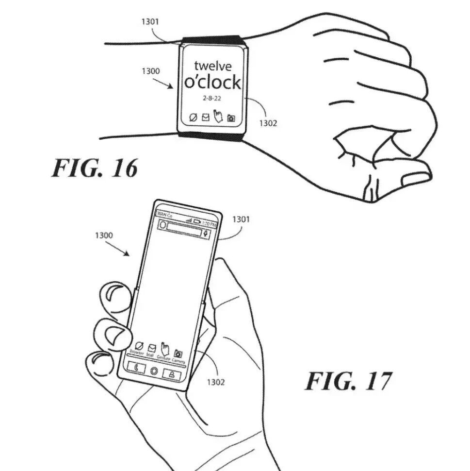 联想新专利曝光:智能手表一键延长变手机