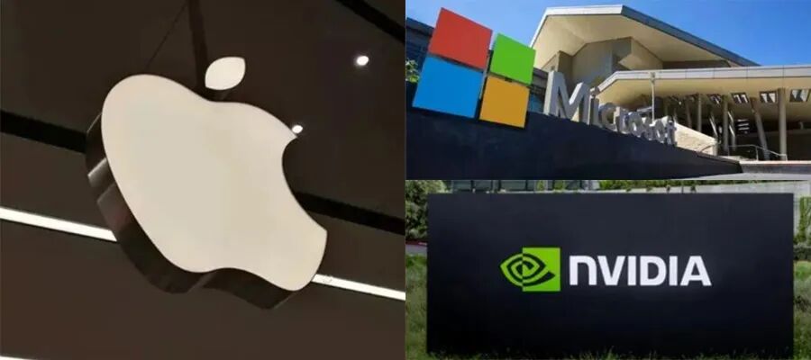 昨夜今晨全球大公司动态 | 苹果微软市值双双突破4万亿美元关口；英伟达斥资10亿美元入股诺基亚图1