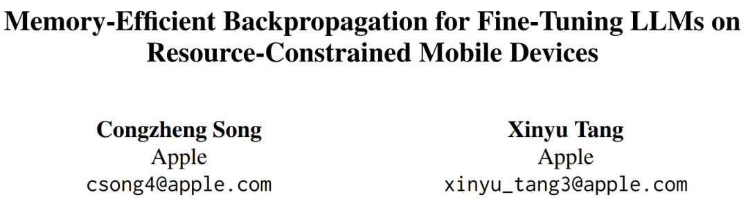 苹果提出新型反向传播：一台iPhone 15 Pro Max就能微调LLM图1