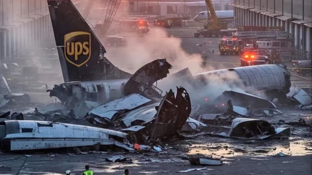 UPS证实机组罹难,地面死亡上升至9人图1