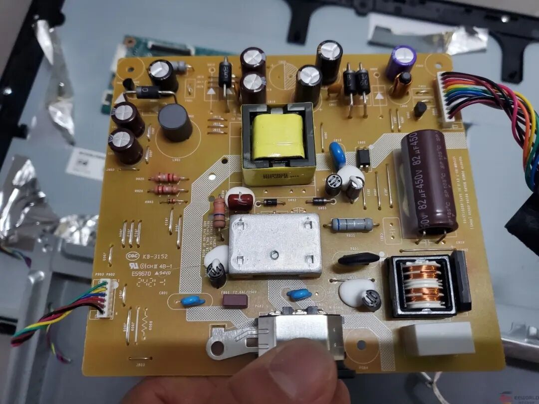 电子产品拆解平台:拆解华硕新款显示器:看看哪颗芯片炸了导致黑屏图16