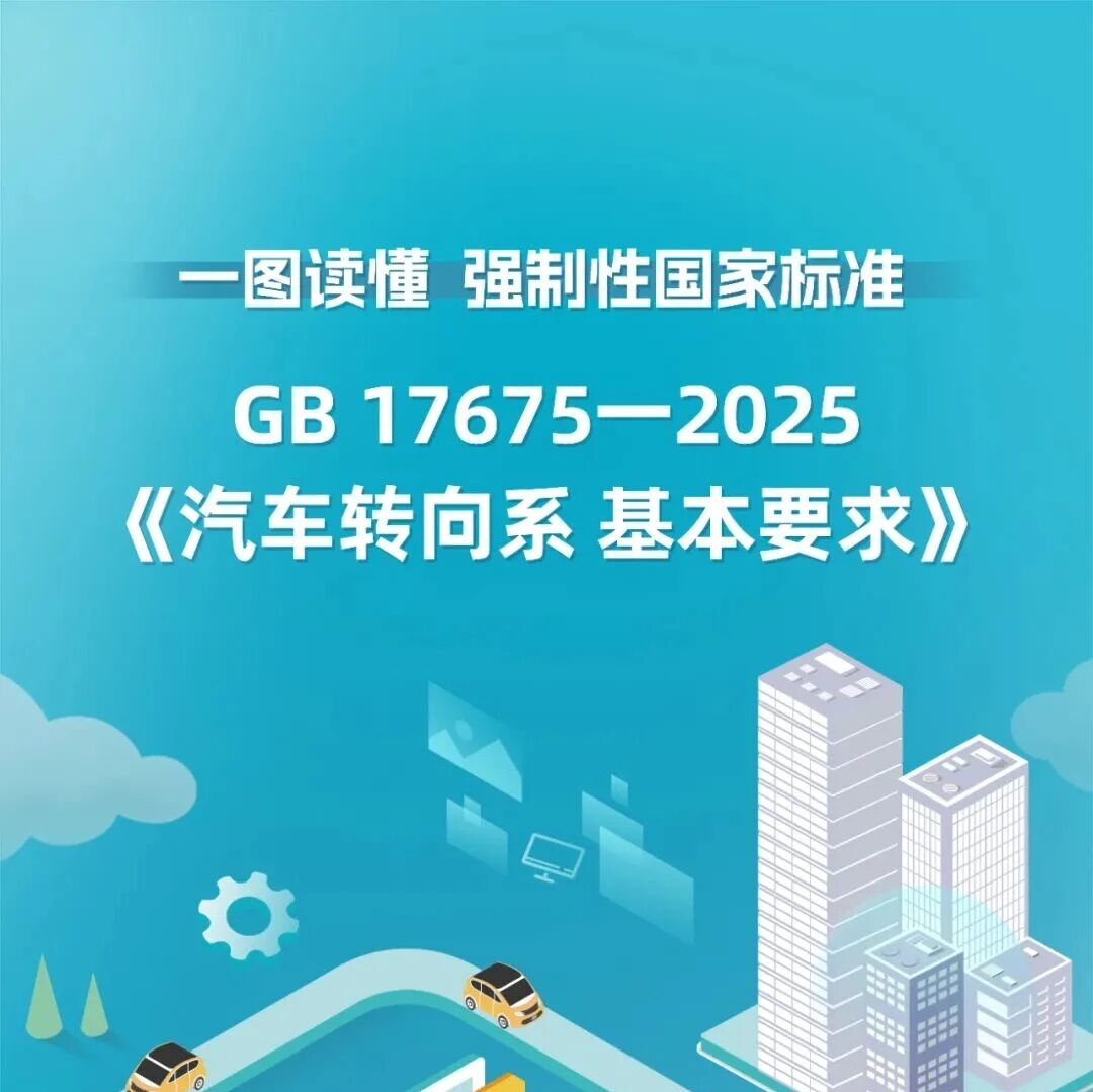 一图读懂 | 强制性国家标准GB 17675—2025《汽车转向系 基本要求》