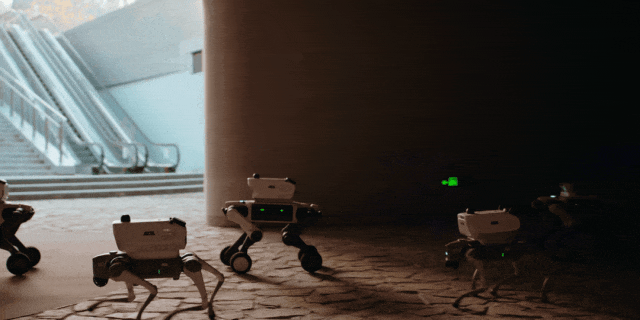 王晓刚和他的「世界模型」：一人管十狗，先让四足机器人上街干活丨36氪专访图5