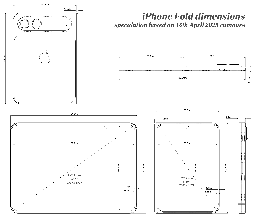 苹果首款折叠 iPhone 会长这样吗？实体模型上手体验图2