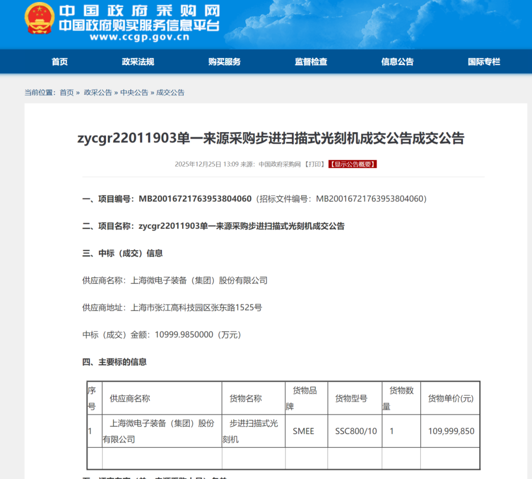 成交金额1.1亿元!国产光刻机中标,660亿概念股直线拉升图1