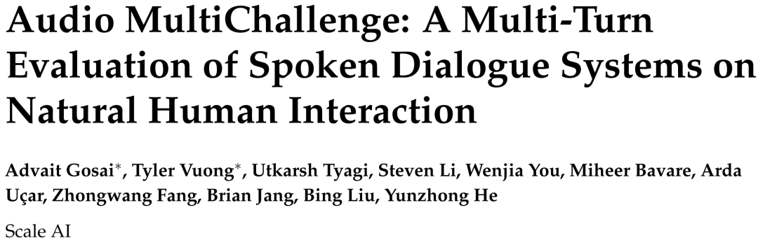 真实音频场景，大模型集体挂科！首个原生语音基准MultiChallenge图2