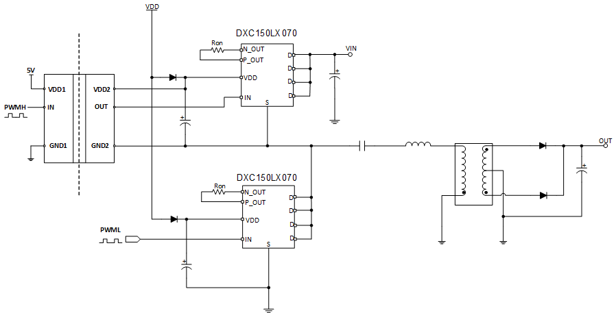 氮矽专为高密度电源系统推出全新低压氮化镓集成驱动芯片DXC150LX070图5