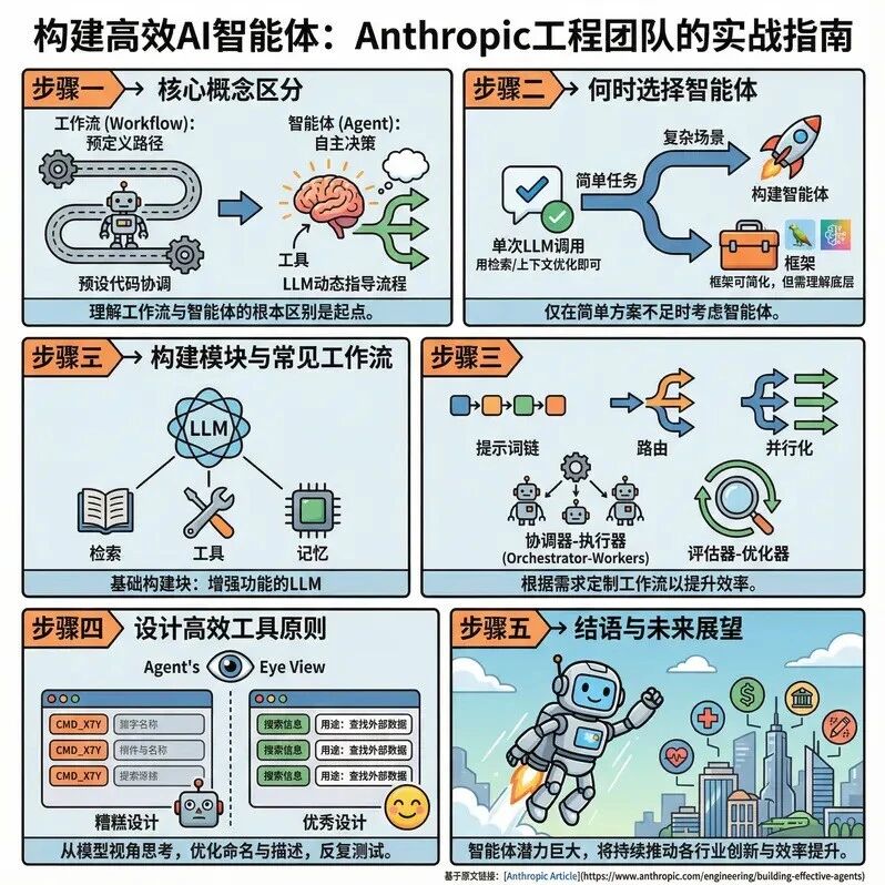 从工作流到自主决策：Anthropic 揭秘高效智能体的工程方法论