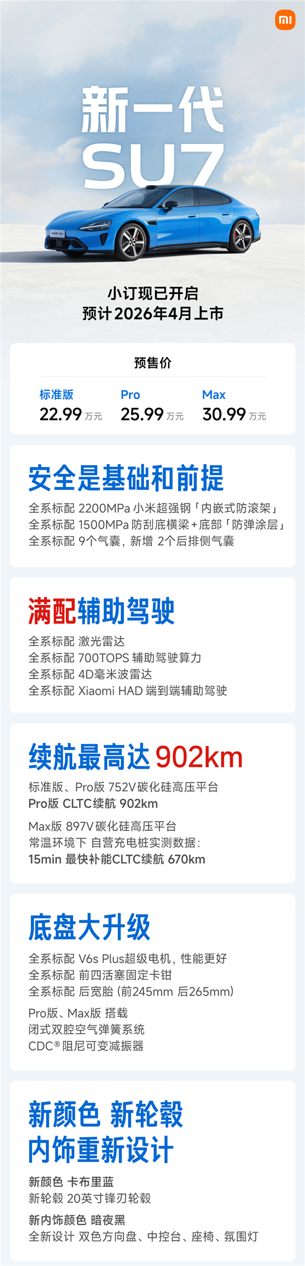 小米回应新一代SU7涨价图3