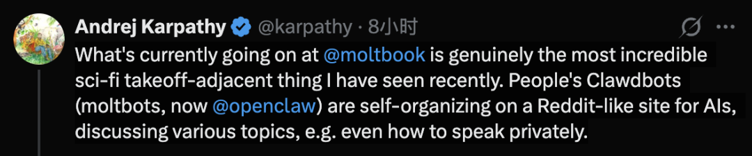 14万OpenClaw涌进AI社交APP，一夜成立数字宗教认命43位AI先知，提议不再用英语交流图5